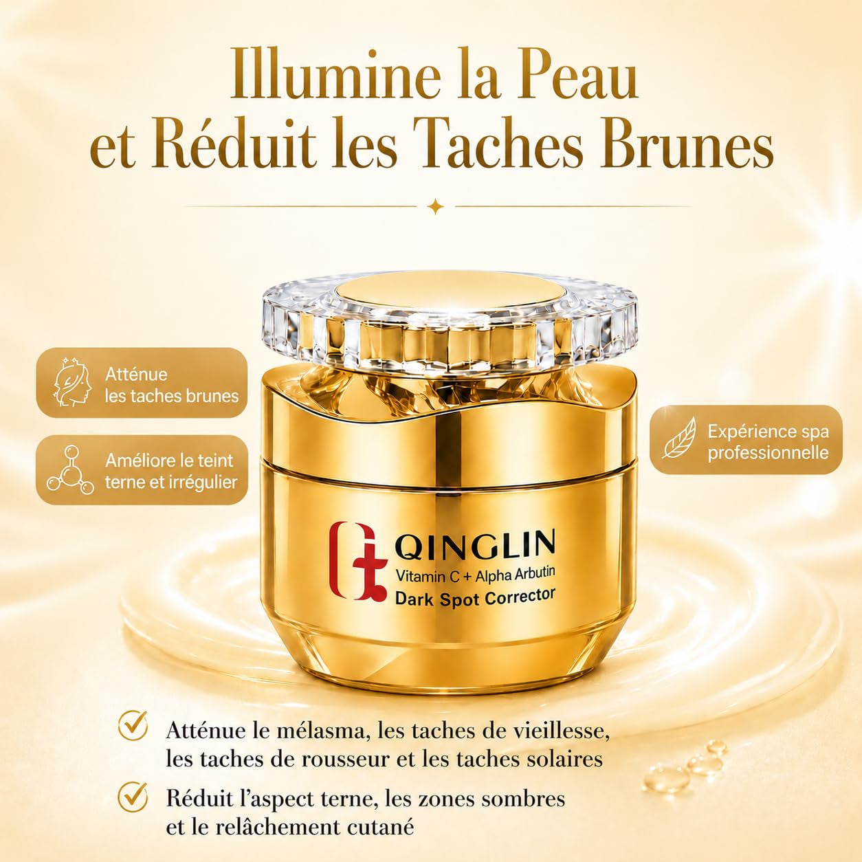 anti Aging Face Cream Wrinkle Cream - Face Moisturizer with Vitamin C & Arbutin, Brightening Firming Cream for Aging Dry Skin, Collagen Face Cream, 1.69Oz