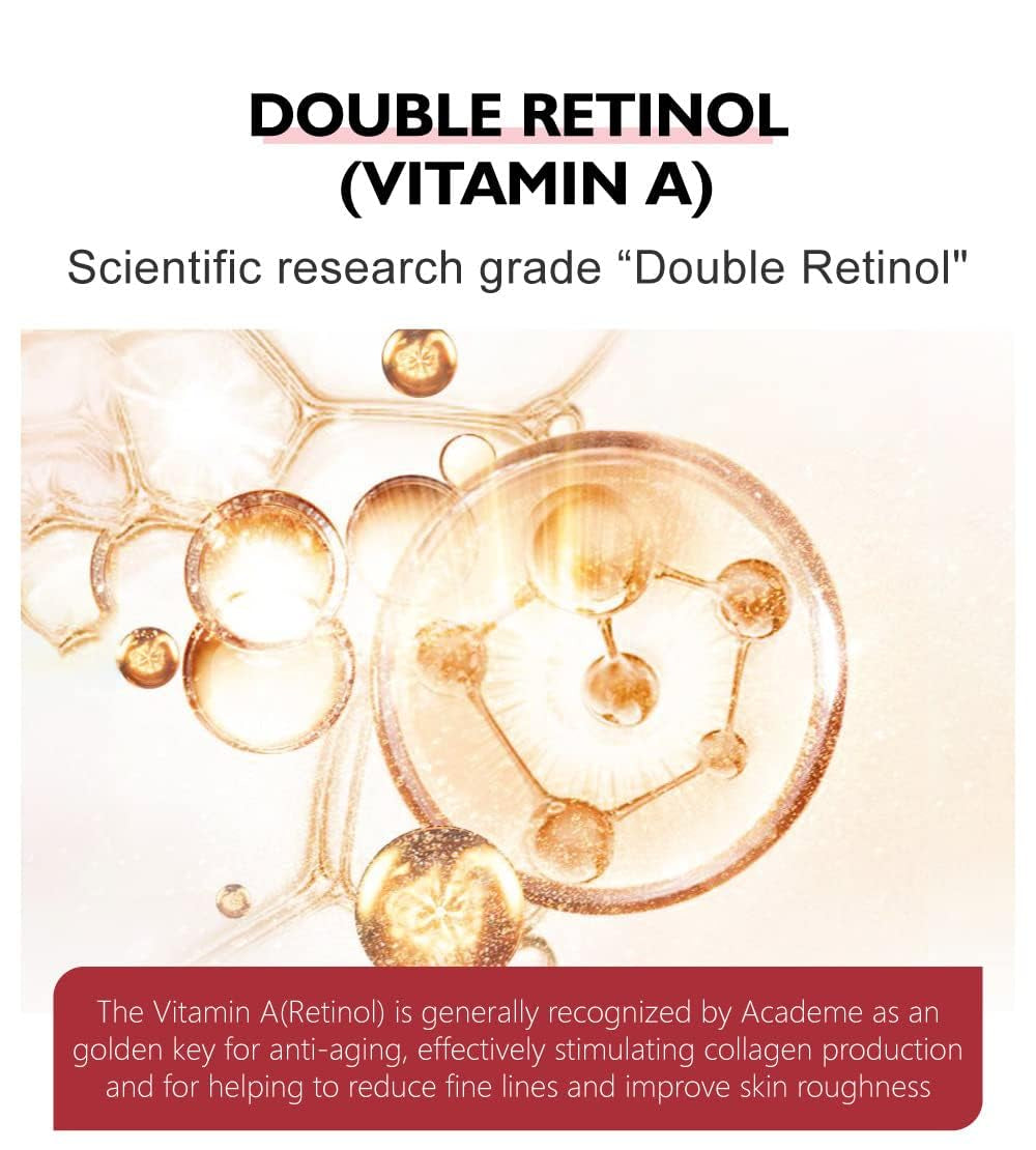 Retinol anti Aging Face Cream & Essence, Vibrant Glamour Aging, Vibrant Glamour Retinol Cream anti Aging, Vibrant Glamour Retinol Cream, Anti-Aging Firming Serum, (Cream), 3.0 Ounce (3 PCS)